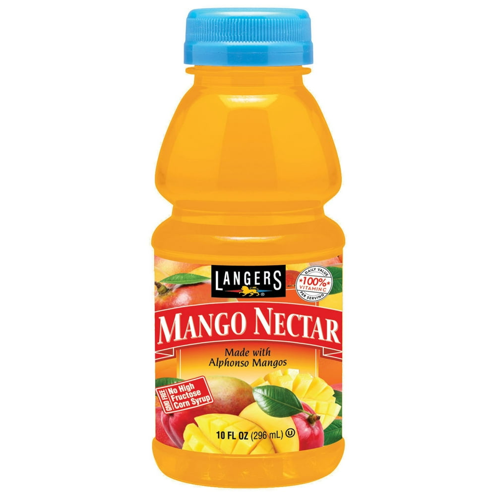 Langers Juice, Mango Nectar, 10 Fl Oz, 12 Count