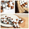 thumbnail image 5 of 2 Pcs Pallet Wood Bead Pendant Bedroom Decore Reusable Farmhouse Garland Beaded Tree Wooden Tray Tassel Wall Hanging, 5 of 6