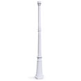 thumbnail image 1 of Outdoor Lamp Post - 68" Cast Aluminum White Pole - Gamasonic Solar Lighting, 1 of 1