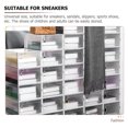 thumbnail image 3 of OULII Shoe Display Case White Pp Simple Design Stackable Storage for Students 1Pcs, 3 of 8