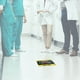 thumbnail image 5 of 5 unids/bolsa, señal de distancia de seguridad, pegatina de advertencia de distancia para el suelo, para tienda y Hospital, 5 of 8