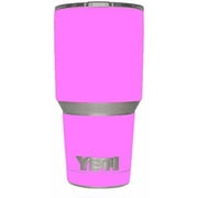Skin Decal Vinyl Wrap for Yeti 30 oz Rambler Tumbler Cup (6-piece kit) Stickers Skins Cover / Solid Pink Color