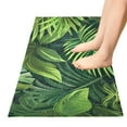 thumbnail image 3 of Bath Mat Soft Plush Non-Slip Absorbent Bathroom Rugs 39"x20" Palm Leaves, 3 of 8
