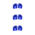thumbnail image 3 of Naiovety 1 par de paletas de mano con correa ajustable equipo de entrenamiento de paleta de palma de natación para deportes acuáticos buceo Snorkel azul Azul 3piezas Naiovety CBP228600, 3 of 6