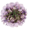 thumbnail image 3 of Silk Hydrangea Heads Artificial Flowers Heads with Stems for Home Wedding Decor,Pack of (Dream Purple), 3 of 5