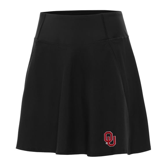 Women's Antigua Black Oklahoma Sooners Chip Skort