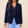thumbnail image 3 of Vedolay Women's 2023 Jackets 2023 Blazers for Women Business Casual Work Professional Office Jackets,Navy L, 3 of 4