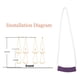 thumbnail image 5 of Cuerda de pared de yoga cuerda de pared de entrenamiento auxiliar de yoga duradera 17mm Accesorio de herramienta de ayuda ANGGREK Otros, 5 of 8