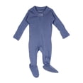 thumbnail image 2 of L'ovedbaby Baby Unisex 100% Organic Cotton Zipper Footie, Sleep N Play, Size Preemie-9 Months, 2 of 7