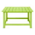 thumbnail image 3 of WestinTrends Malibu Low Outdoor HDPE Square Patio Coffee Table, Lime, 3 of 15