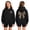 Black, variant on Shadoumai Girls Oversized Pullover Hoodies Leopard Bow Graphic Hooded Sweatshirts Spring Cute Trendy Sweater Pocket