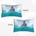 thumbnail image 4 of Bingfone Lighthouse Sea Port Standard Size Pillowcase, Long Staple Pure Cotton Envelope Closure Pillow Cover,16"X24", 4 of 9
