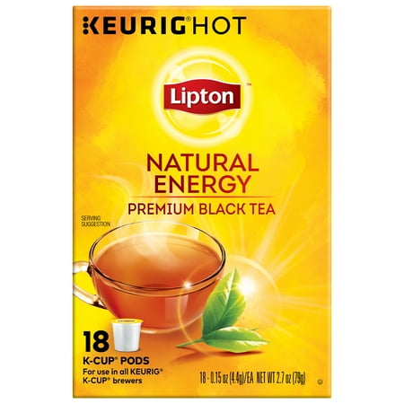 Lipton K-Cup Black tea K-Cup Natural Energy 18 ct - Walmart.com