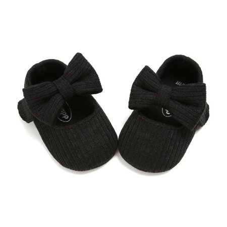 

Baby Girls Casual Anti-Slip Walking Bow Sneakers Soft Soled First Walkers Shoes