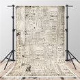thumbnail image 1 of EREHome Polyester Fabric 5x7ft Gray Photography Backdrops with Graffiti Wall Background Photo Studio Vintage Backgrounds Booth, 1 of 2
