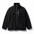 thumbnail image 6 of DYTTDG Women’s Fleece Zip-Up Jacket, Stand Collar Long Sleeve Sherpa Jacket with Chest Zipper Pocket & Front Patch Pockets, Casual Outerwear for Fall and Winter, 6 of 8