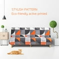 thumbnail image 2 of CHOK 2024 2021 New Armless Futon Cover Stretch Folding Sofa Bed Slipcover Polyester Elastic Fabric All-Inclusive Cover Furniture Protector, 2 of 9