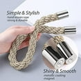 thumbnail image 4 of 2 Pack Tiebacks Rideau Magnétique Fort Style Simple Moderne Drapé Cravates Décoratifs Pratiques Armure Corde Rideaux de Retenue pour la Maison Mince Ou Épaisse & Draperies de Fenêtre de Bureau (Khaki), 4 of 6