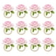 thumbnail image 1 of KAKOWELY 12 porta servilletas con rosas artificiales para bodas, decoración de mesa, 1 of 4