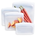 thumbnail image 1 of Stasher Silicone Reusable Storage Bags, 4-Pack, Reusable Freezer Bags, Microwave, Dishwasher, Oven Safe, Sous Vide, Premium Lunch, 1 of 9