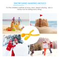 thumbnail image 4 of Clip de bola de nieve de plástico de invierno para niños molde para hacer bolas de arena y nieve juguetes (individual) JShteea libre de BPA, 4 of 7