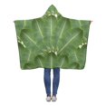 thumbnail image 1 of ASHLEIGH Banana Leaves Aloha Wearable Hooded Blanket 40x50 inches Toddler Kid Baby Boys Girls Throw Blankets Wrap, 1 of 2