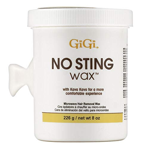 GiGi No Sting Wax with Kava Kava Microwave Hair Removal Wax, 8 Ounces