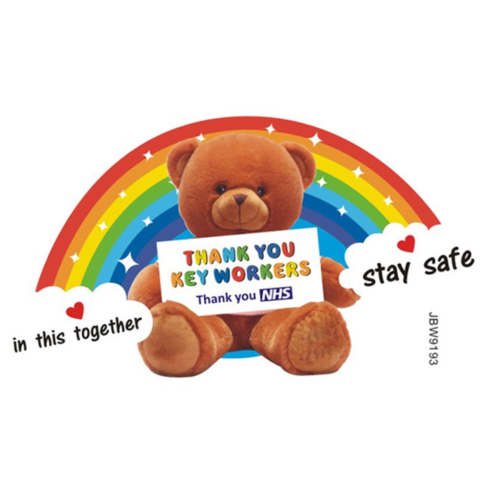 THANK YOU NHS POSTER UNICORN KEY WORKERS PRINTED OUTDOOR POSTER