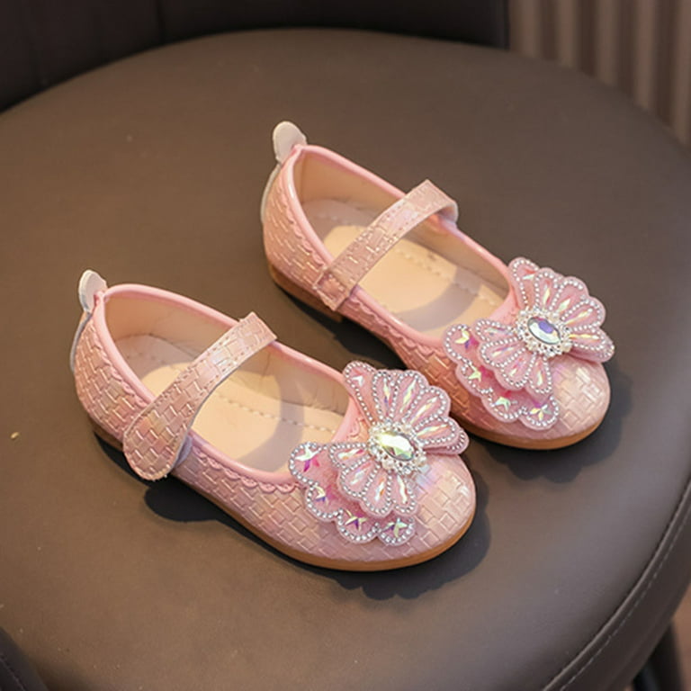 BOBOGOJP Toddler Little Girls Dress Shoes Flower Girl Flats Mary