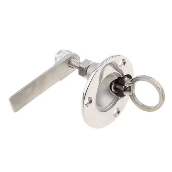 ISURE MARINE Boat Hatch Turning Lock Lift Ring Handle Latch 2" Stainless Steel