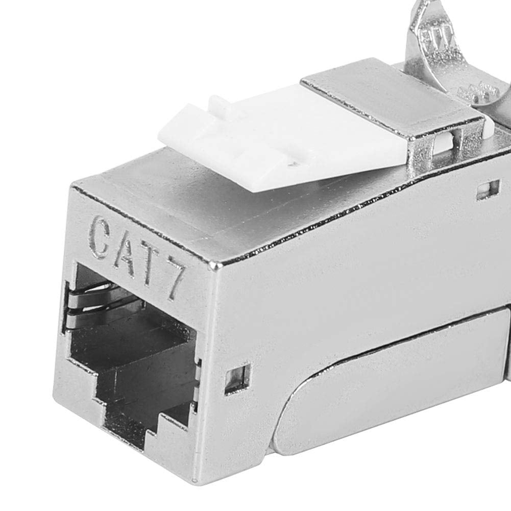 CAT7 Module, 90 Degree Gigabit No Punch Down Tool Shielded RJ45 ...