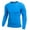 Blue, variant on Norbi Men's Long Sleeve Compression Shirts, Nylon & Spandex Material Active Sports Base Layer T-Shirt, Athletic Workout Shirt(White, M)