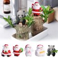 thumbnail image 1 of Xihbxyly Adorno Navideño de Cerámica, Bonito Adorno Navideño, Multifuncional para Coche U Oficina, Diseño Que Ahorra Espacio, Regalo Perfecto para Familiares o Amigos, 1 Juego de Adornos., 1 of 5