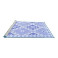 thumbnail image 2 of Ahgly Company Machine Washable Indoor Rectangle Southwestern Blue Country Area Rugs, 6' x 9', 2 of 4