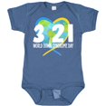 thumbnail image 3 of Inktastic 3 21 World Down Syndrome Day with Heart Shaped Earth Boys or Girls Baby Bodysuit, 3 of 5