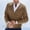 Brown, variant on Men's V Neck Knit Sweater Long Sleeve Pullover Textured Relaxed Fit Shirts Casual Solid Color Soft Tops Yellow L