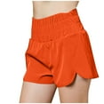 thumbnail image 1 of Timegard Workout Shorts for Women Quick Dry High Waisted Smocked Athletic Lightweight Gym Running Shorts, 1 of 6