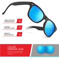 thumbnail image 3 of Gafas de sol Retro Rewind Kids UV400 con montura de goma para niños de 3 a 12 años, 3 of 6