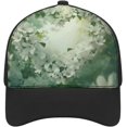 thumbnail image 1 of Many White Flowers Baseball Cap Classic Golf Cap Soft Dad Hat Multicolor Adjustable Low Profile Hat Unisex, 1 of 6