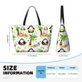 thumbnail image 4 of Fotbe Penguins On The Beach Bolsa de Viaje para Playa - Resistente al Agua, Bolsa Tote de Gran Capacidad y Ligera con 7 Bolsillos para Mujeres y Hombres, 4 of 7