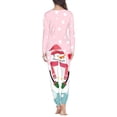thumbnail image 4 of Pijama con estampado navideño para mujer, traje de manga larga, pantalones largos, ropa de casa, conjunto de dos piezas, ropa de dormir, invierno, envío directo, 4 of 4