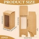 thumbnail image 2 of 20 cajas de regalo con ventana transparente de 2,3 x 2,3 x 4,7 pulgadas, cajas de cartón kraft BurlyWood para repostería, ideales para envolver regalos., 2 of 6