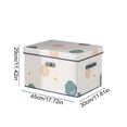 thumbnail image 3 of Heavy Duty Storage Bag With Reinforced Carrying Handles Clothing Quilt Storage Bag Moving Packing Bag Thickened Double Zipper Saves Travel Space, 3 of 6