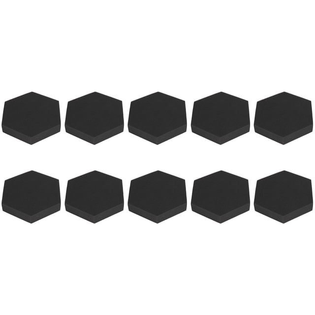 Paneles de pared insonorizados, 10 piezas de paneles de espuma acústica hexagonales que absorben el sonido, panel de espuma de absorción, valor excepcional