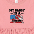 thumbnail image 4 of Inktastic My Daddy is a Veteran Girls Baby Dress, 4 of 5