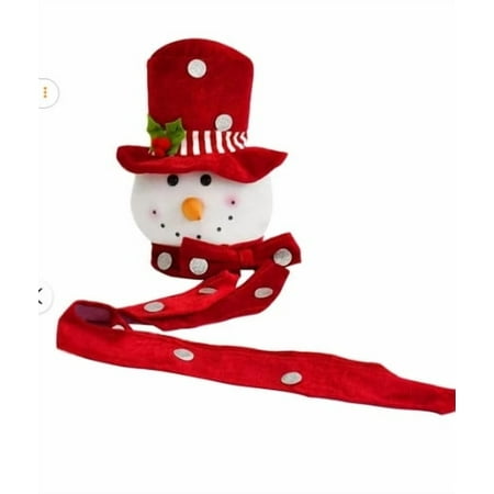 Christmas Tree Top Snowman Decoration/ Snowman Tree Topper Plush Fabric Christmas Decoration With Festive Hat Soft Seasonal Accent For Holiday Home And Decor Christmas Tree Top Snowman Decoration/ Snowman Tree Topper Plush Fabric Christmas Decoration With Festive Hat Soft Seasonal Accent For Holiday Home And Decor