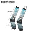 thumbnail image 4 of Fotbe Panda In Futuristic City print Women's Men's Novelty Crew Socks Cotton Socks Knee High Socks for Walking,Running,Nurses,Pregnancy, 4 of 8