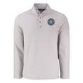 thumbnail image 2 of Men's-Cutter & Buck  Gray New York City FC Hunts Point Eco Textured Fleece Recycled Quarter-Snap Pullover, 2 of 3
