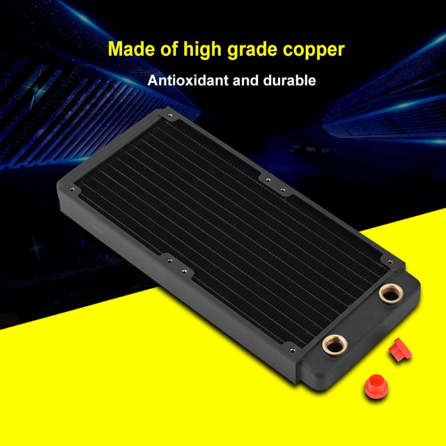 Calor Del Radiador De Cobre, Líquido De Refrigeración Por Agua Usb 2.0 Hub Fregadero Computadora Venter Intercambiador 360 Mm