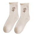 thumbnail image 2 of Womens To Keep Warm Sock Colorful Lightweight Cotton Socks One Size, 2 of 3